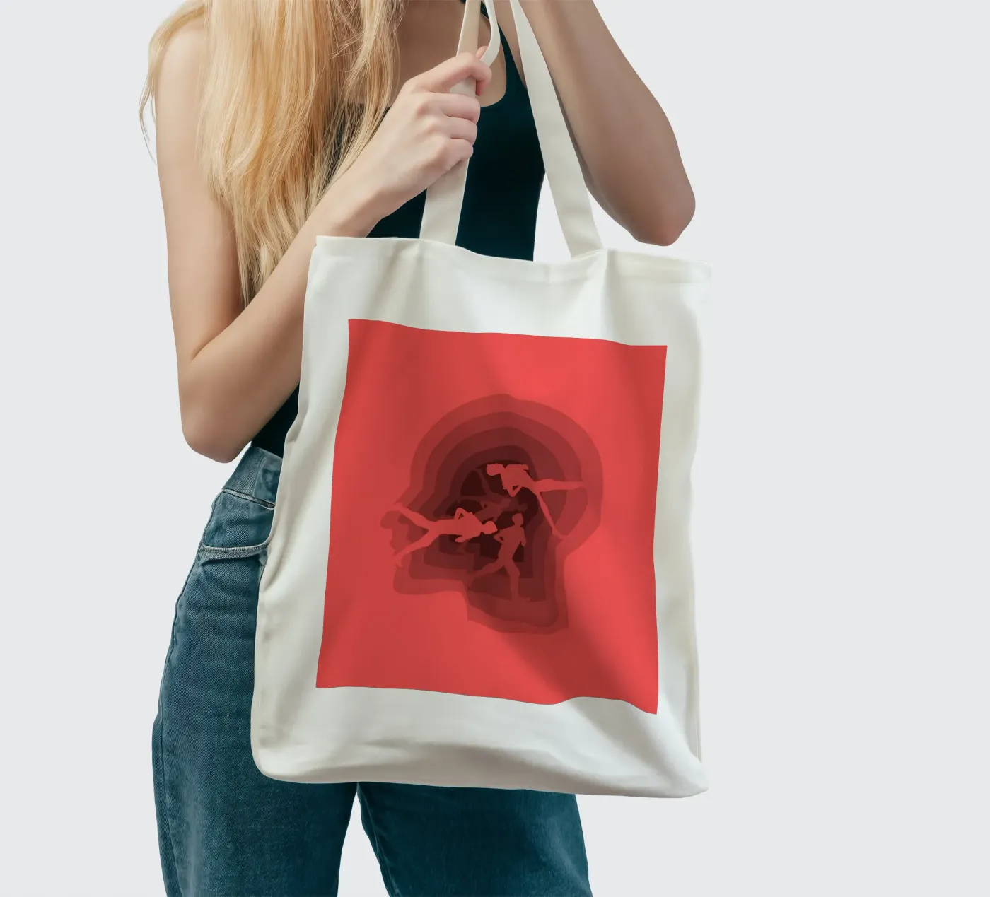 Runner tote bag by Little Dean