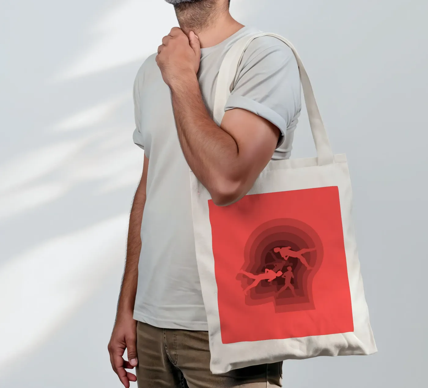 Runner tote bag by Little Dean