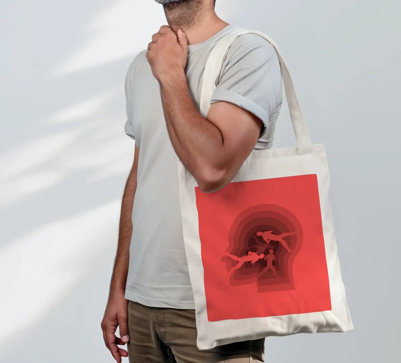 Runner tote bag by Little Dean