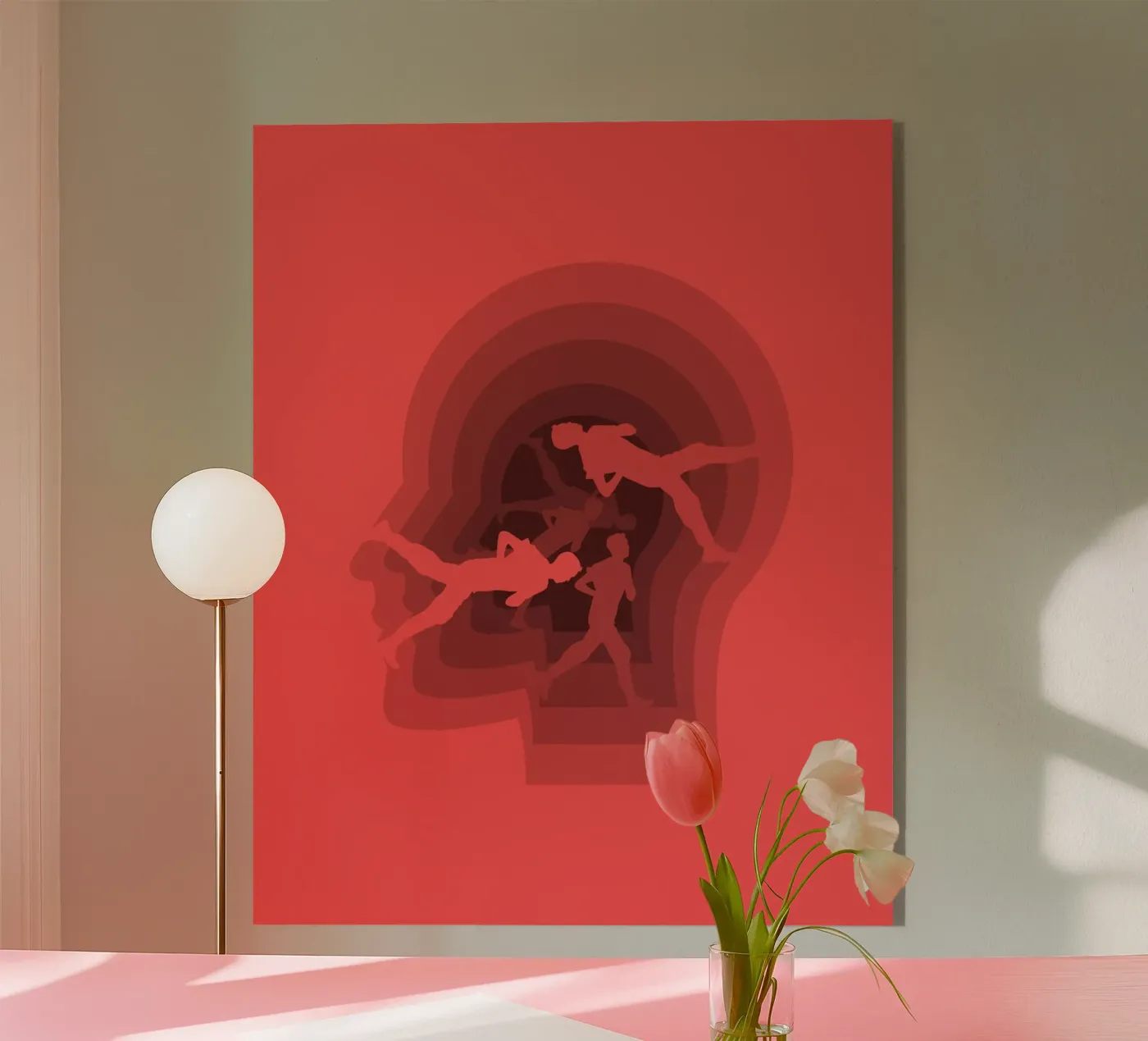 Loper acryl van Little Dean