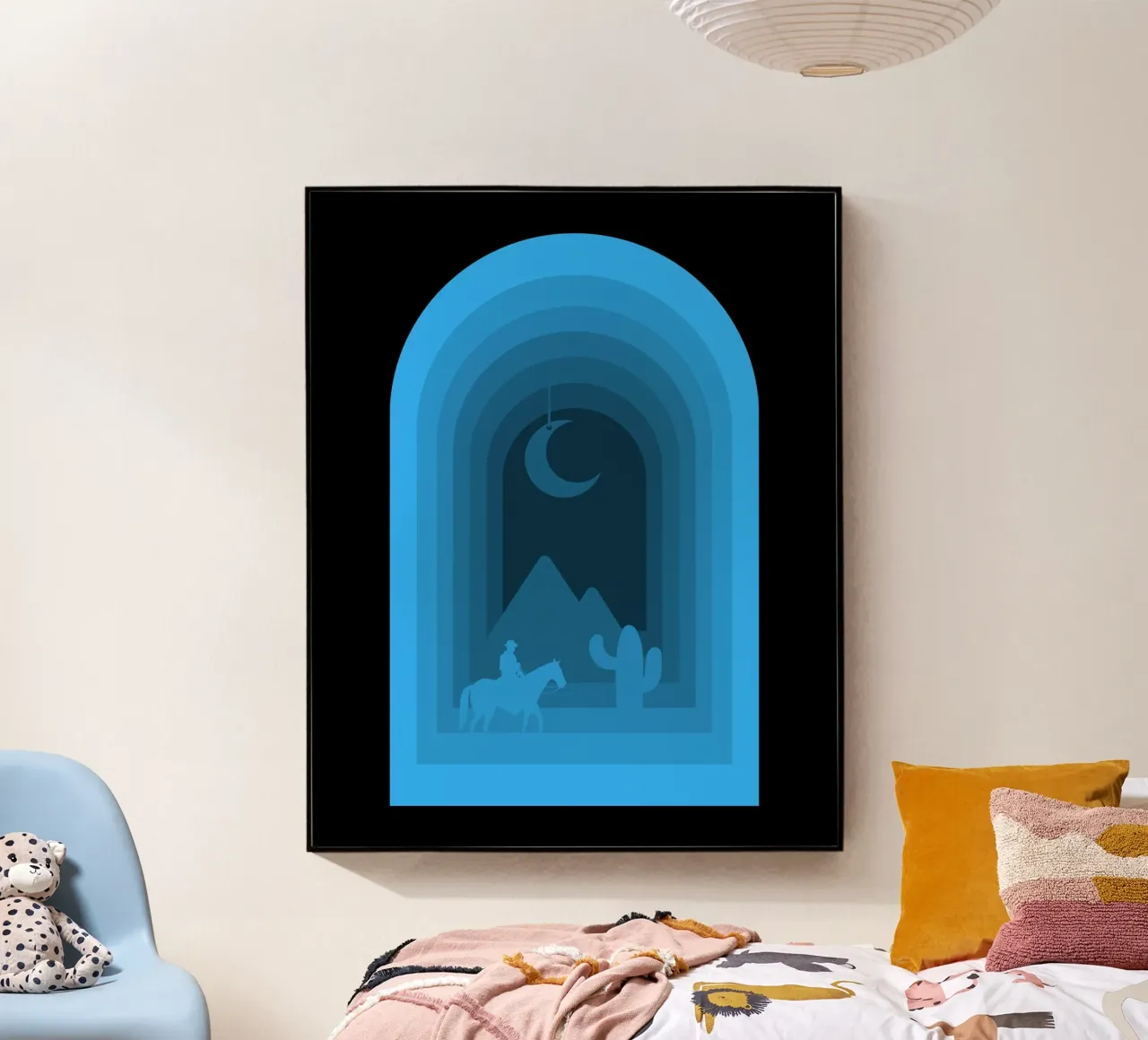 Arabische nacht acryl van Little Dean