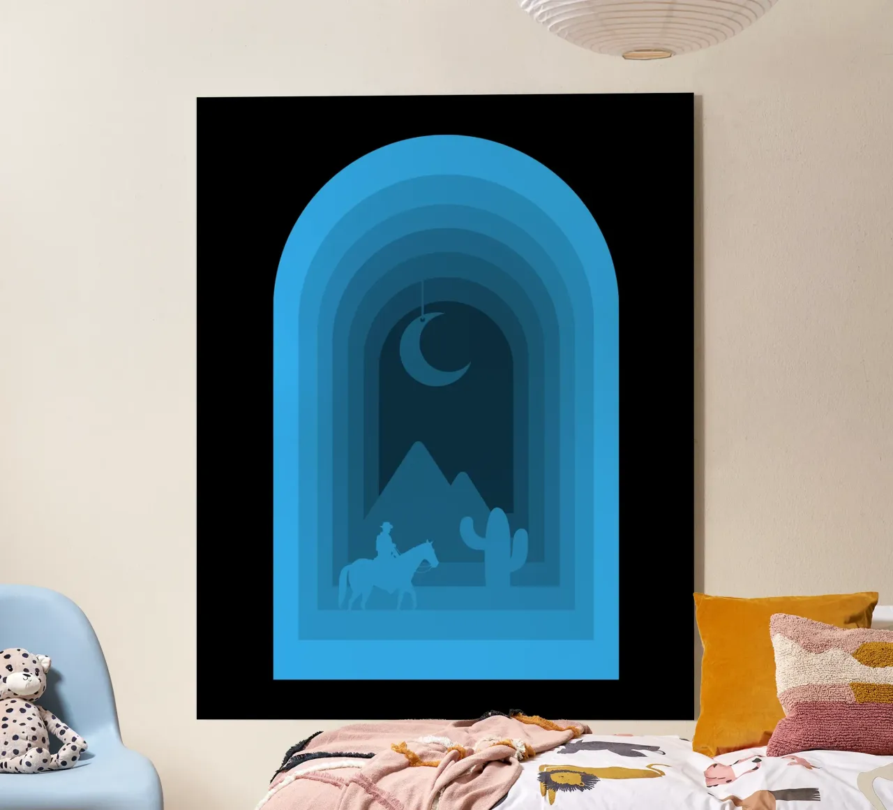 Arabische nacht acryl van Little Dean