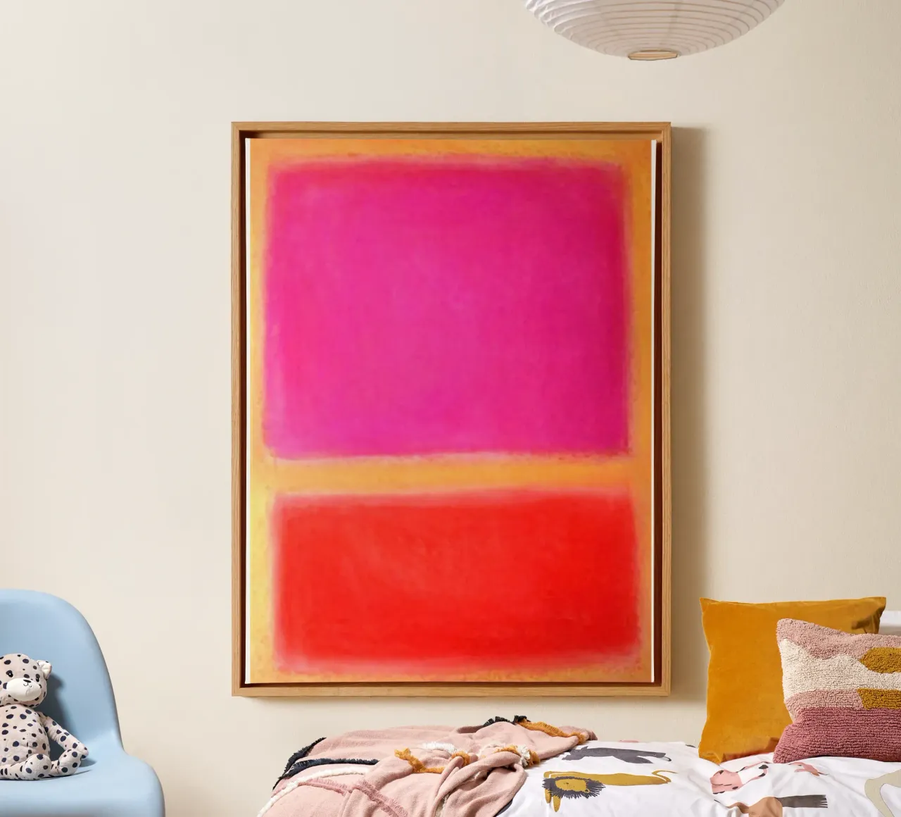 Sin título - Mark Rothko lienzo con Marco flotante de Fredrick Miller