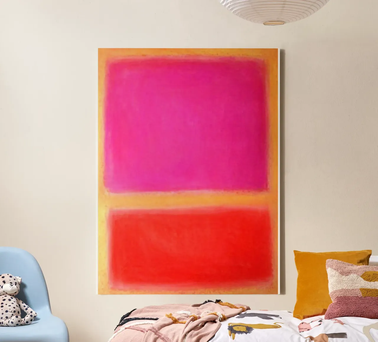 Sin título - Mark Rothko lienzo con Marco flotante de Fredrick Miller