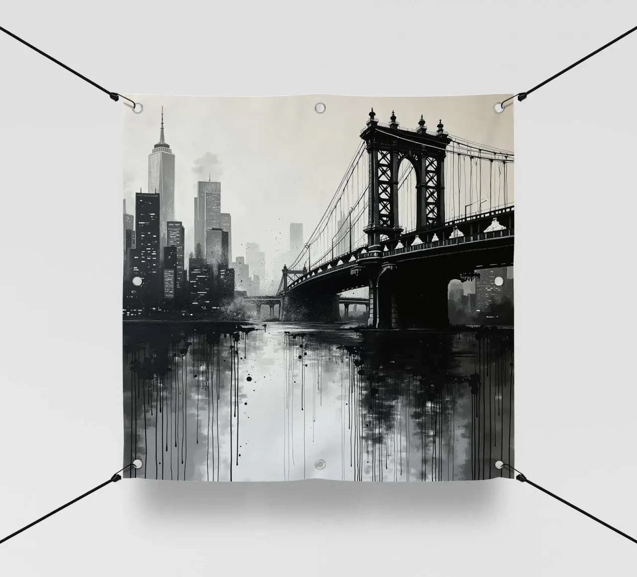 Skyline con ponte_1 telo in pvc da Fantasie & Mystikwelten by LK