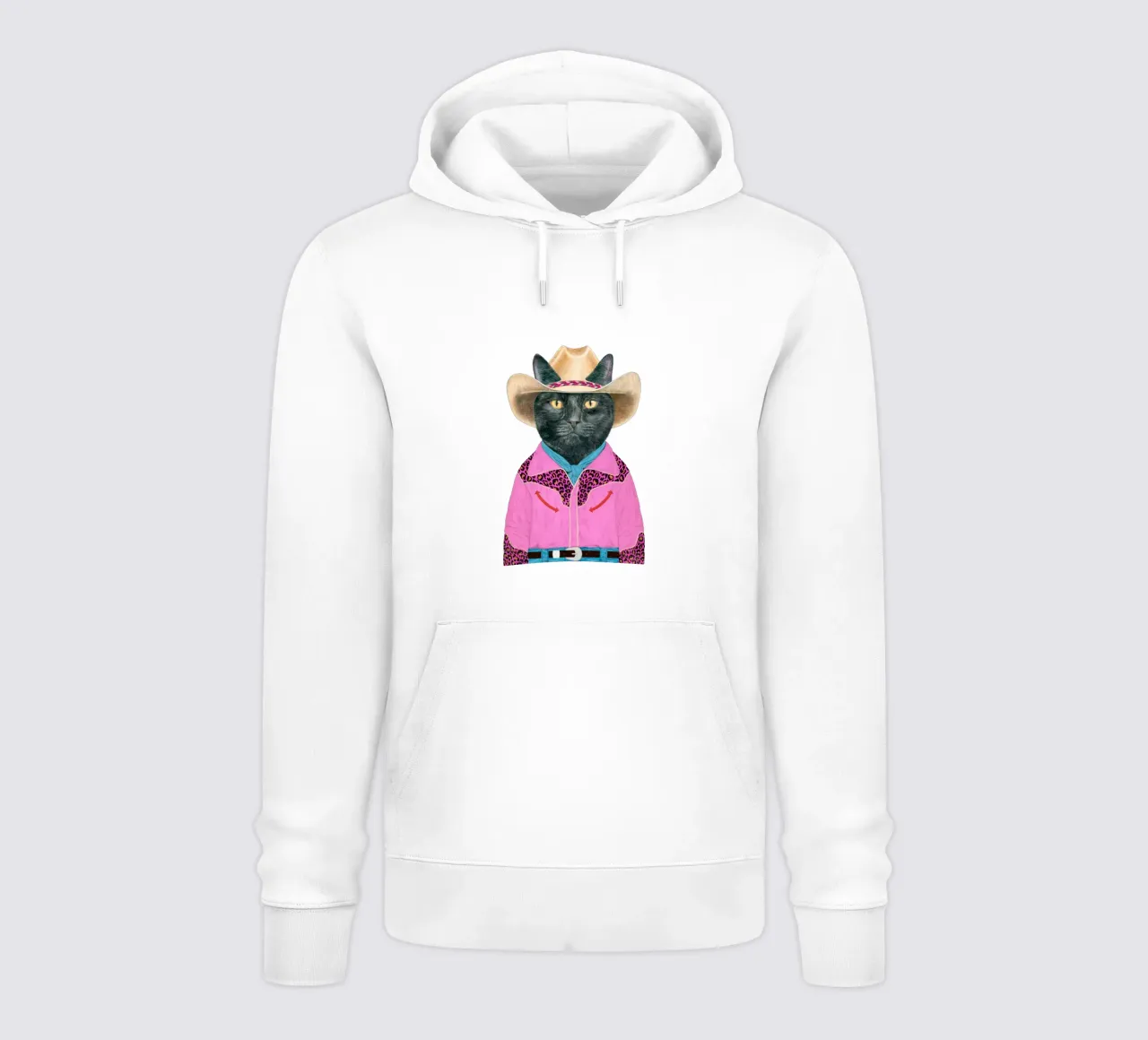 Gatto nero del selvaggio West felpa con cappuccio da Animal Crew