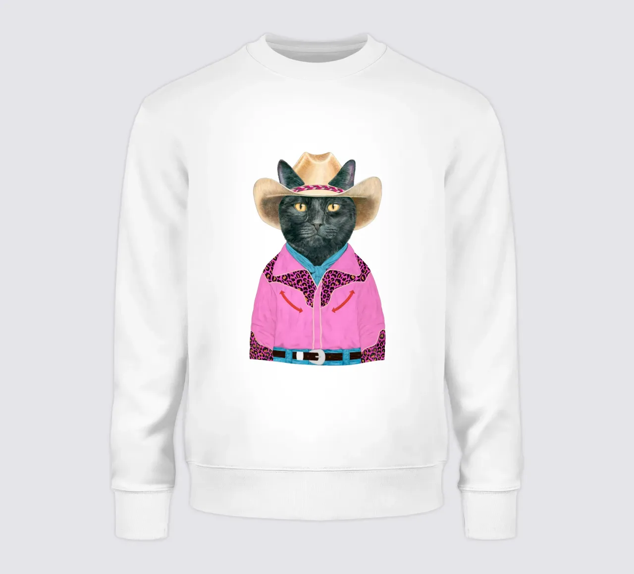 Gatto nero del selvaggio West felpa da Animal Crew