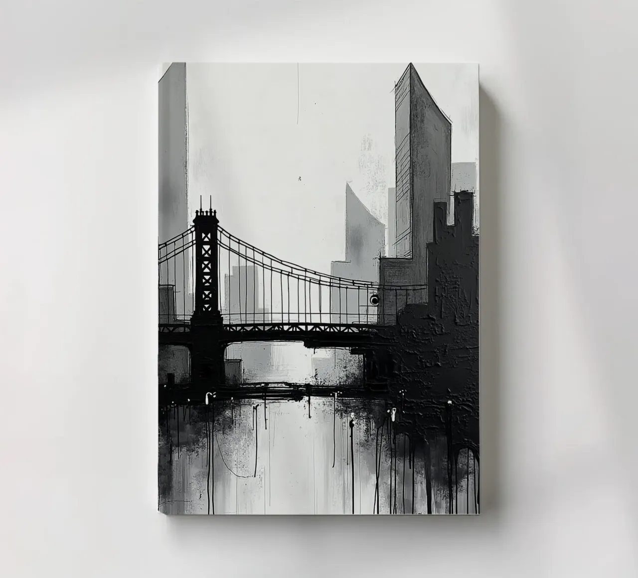 Skyline with bridge_2 notebook by Fantasie & Mystikwelten by LK