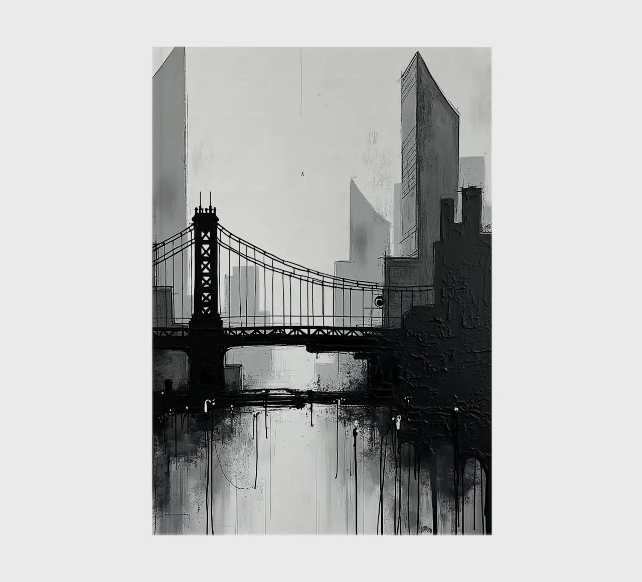 Skyline with bridge_2 notebook by Fantasie & Mystikwelten by LK