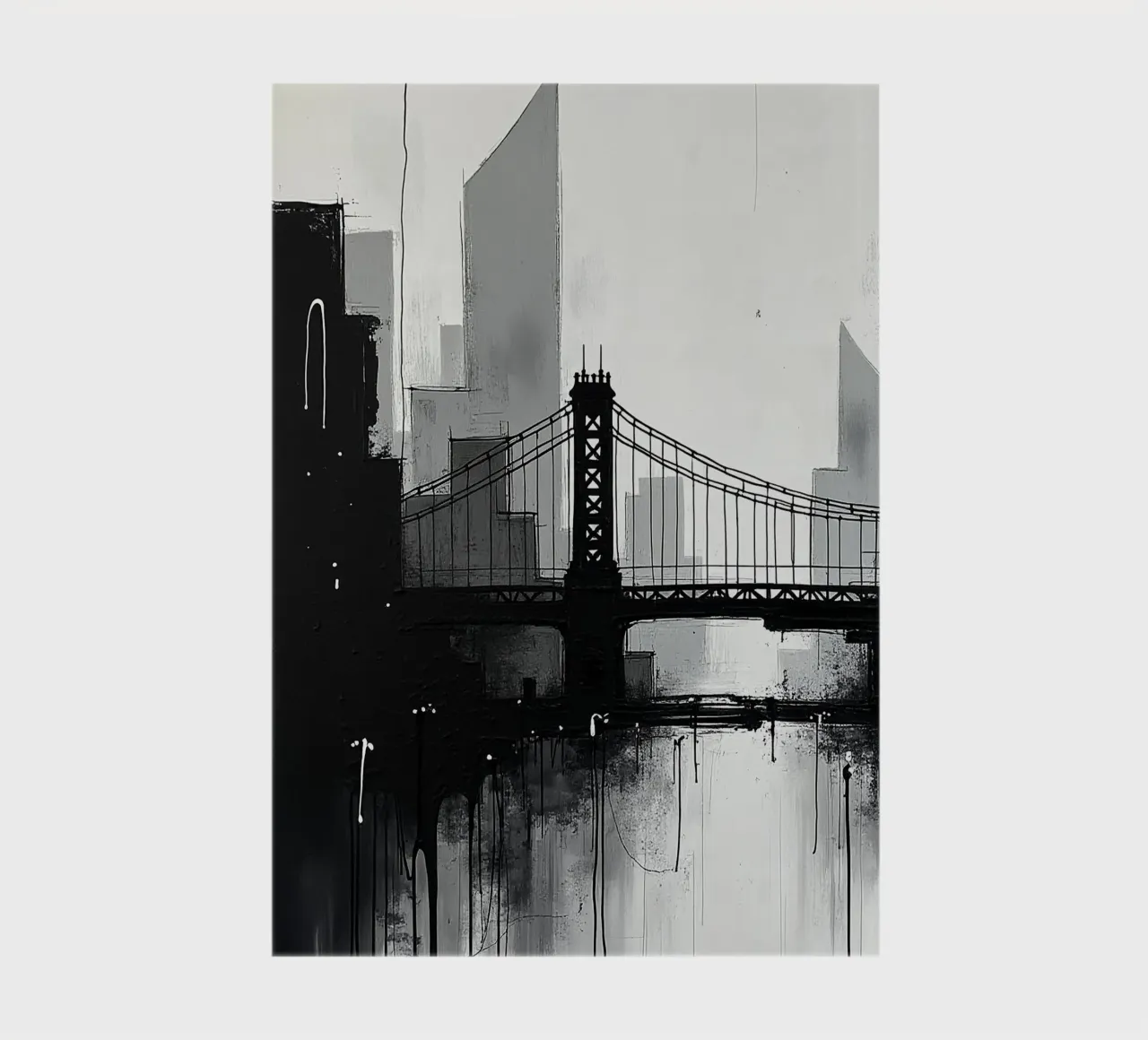 Skyline with bridge_2 notebook by Fantasie & Mystikwelten by LK