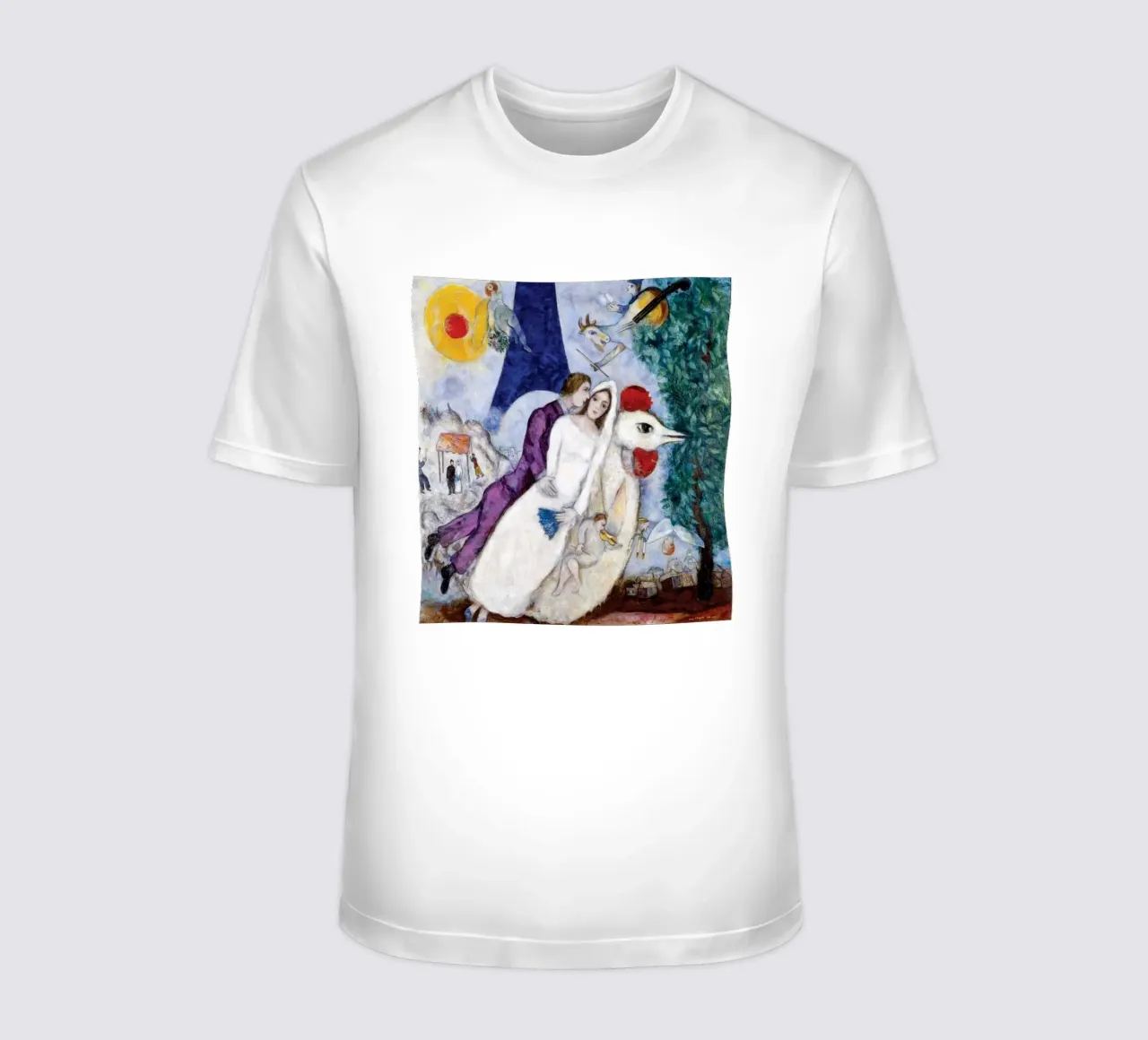 Floating Through The Narrative Universe Of Marc Chagall t-shirt by Cindy Cronin