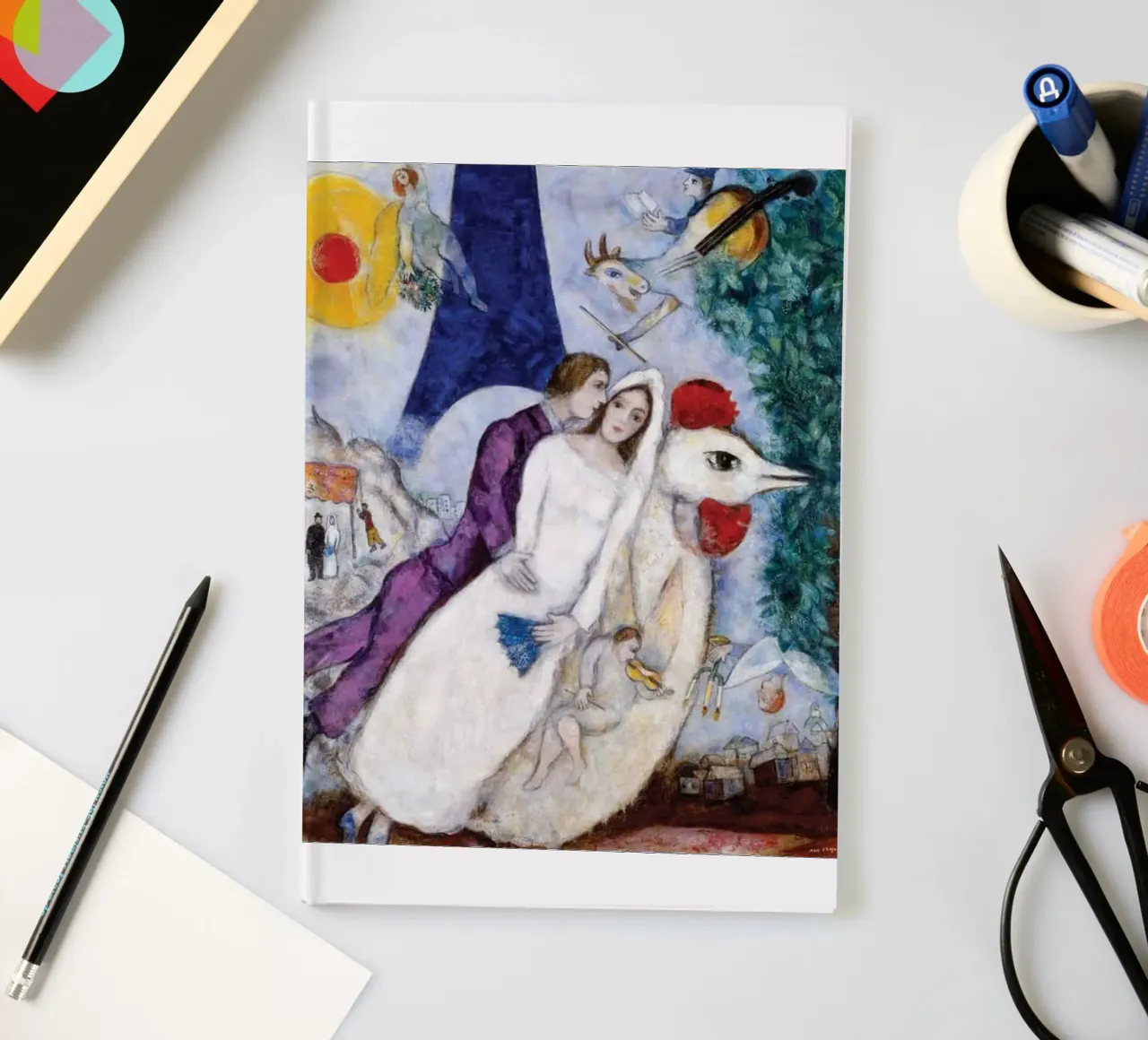 Floating Through The Narrative Universe Of Marc Chagall notebook by Cindy Cronin