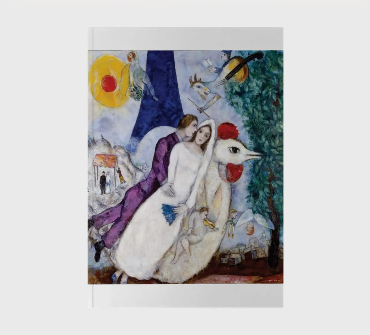 Floating Through The Narrative Universe Of Marc Chagall notebook by Cindy Cronin