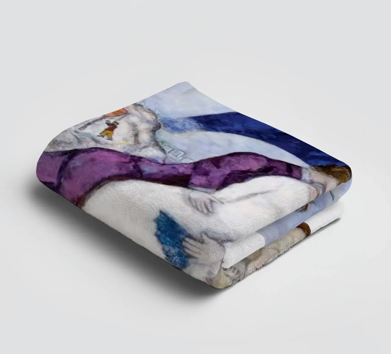 Floating Through The Narrative Universe Of Marc Chagall towel by Cindy Cronin