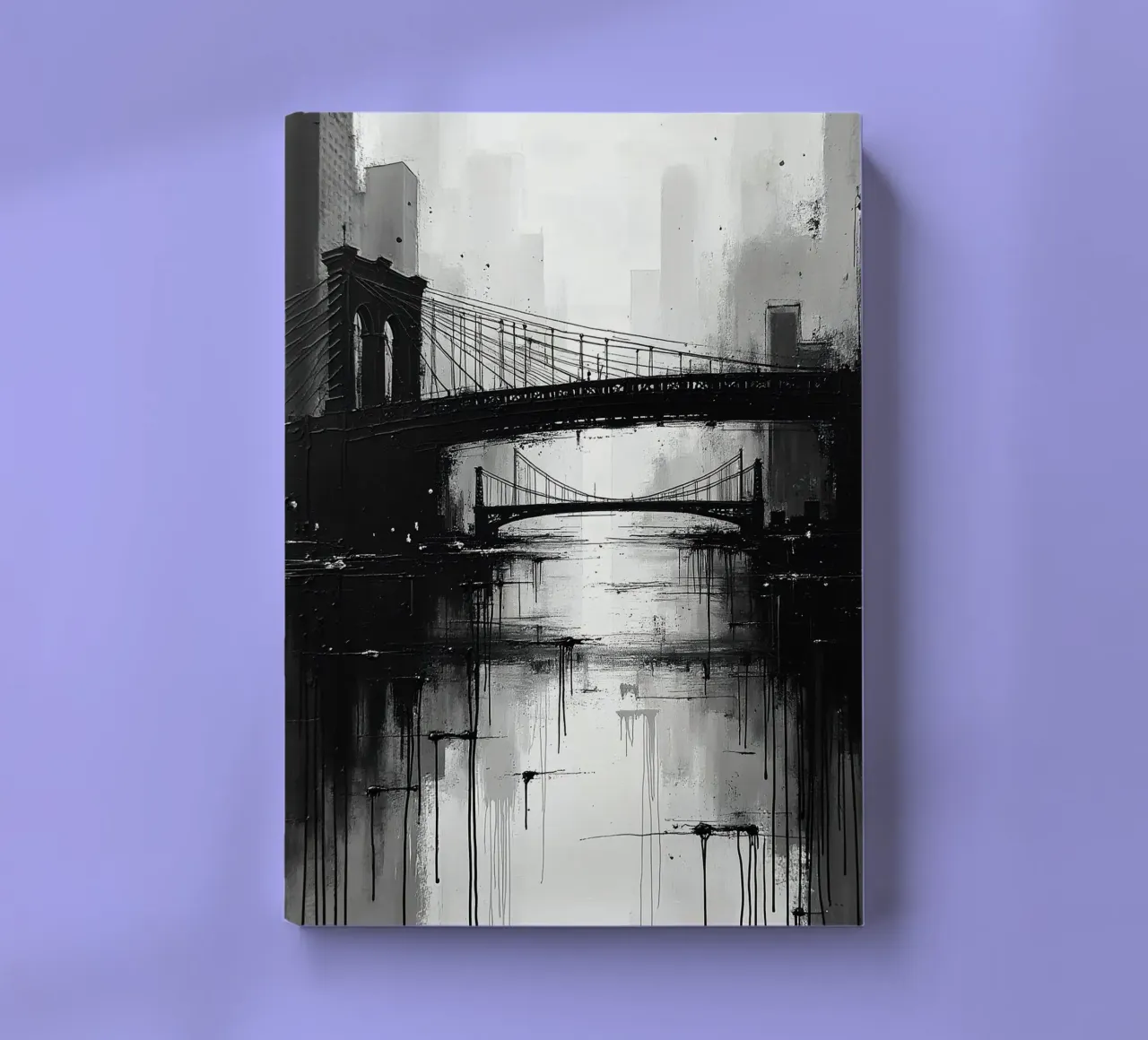 Skyline with bridge_4 notebook by Fantasie & Mystikwelten by LK