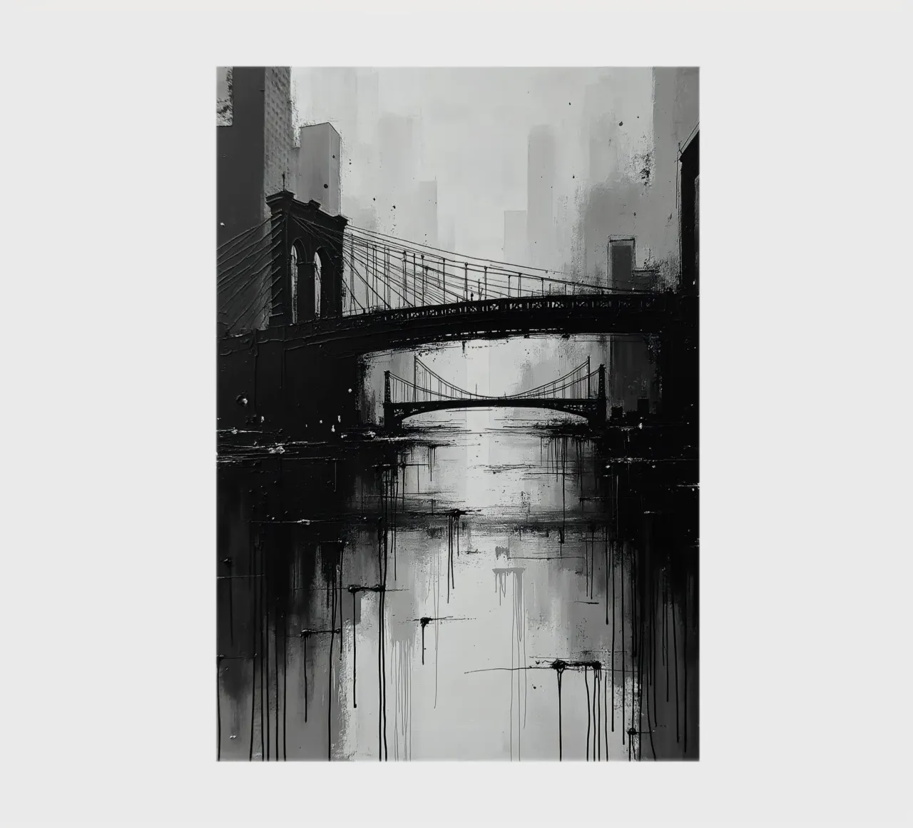 Skyline with bridge_4 notebook by Fantasie & Mystikwelten by LK