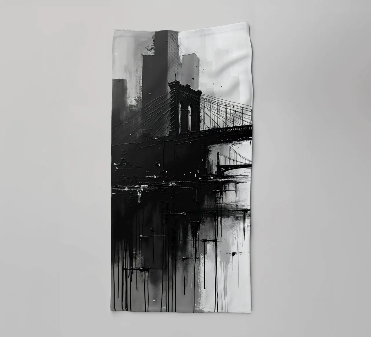 Skyline with bridge_4 towel by Fantasie & Mystikwelten by LK