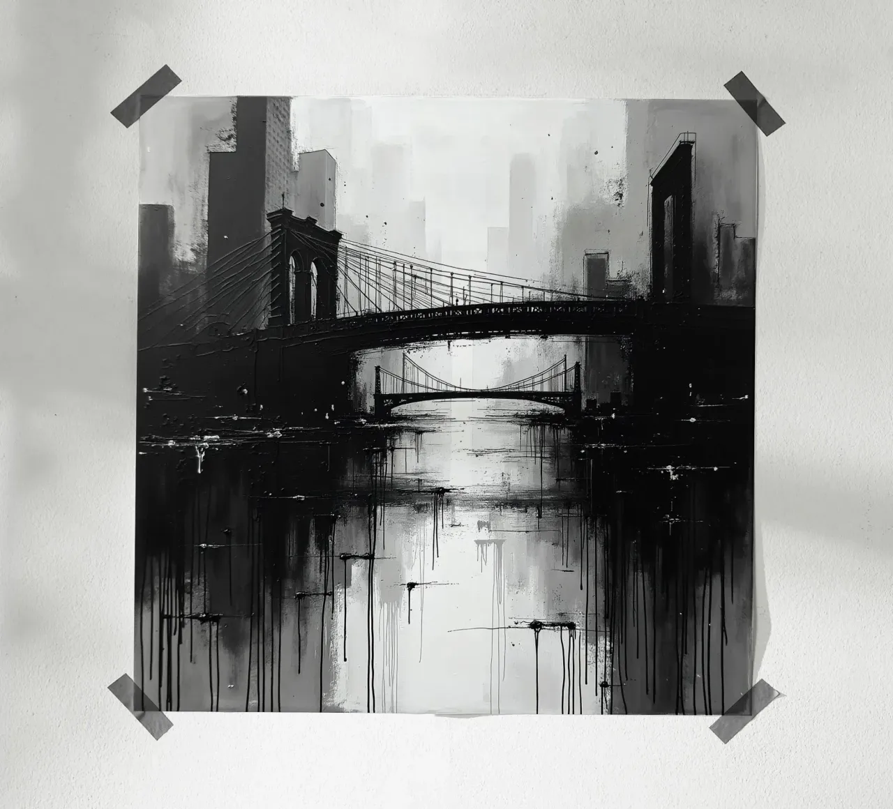 Skyline con ponte_4 poster da Fantasie & Mystikwelten by LK