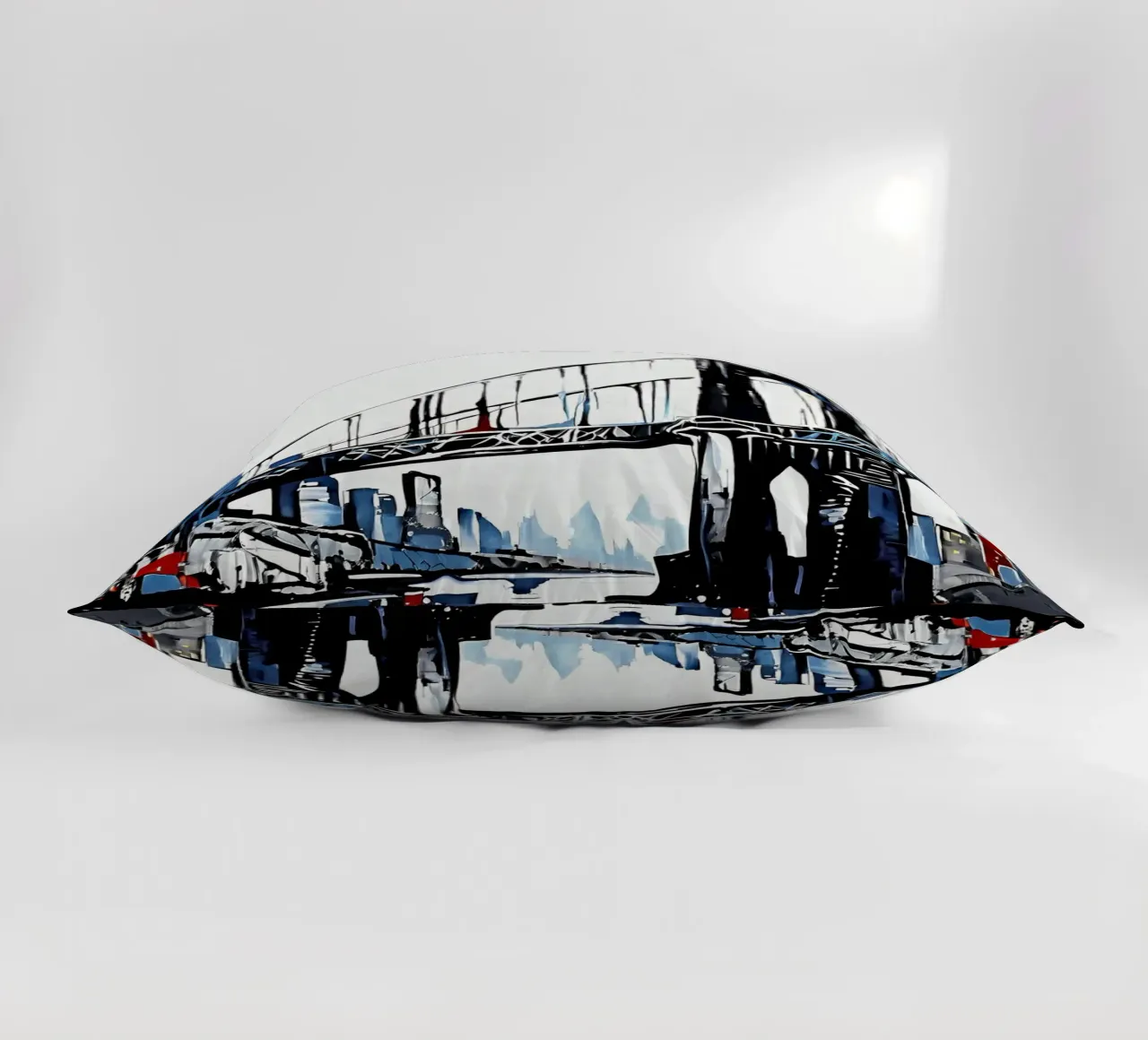 Skyline con ponte_5 cuscino da Fantasie & Mystikwelten by LK