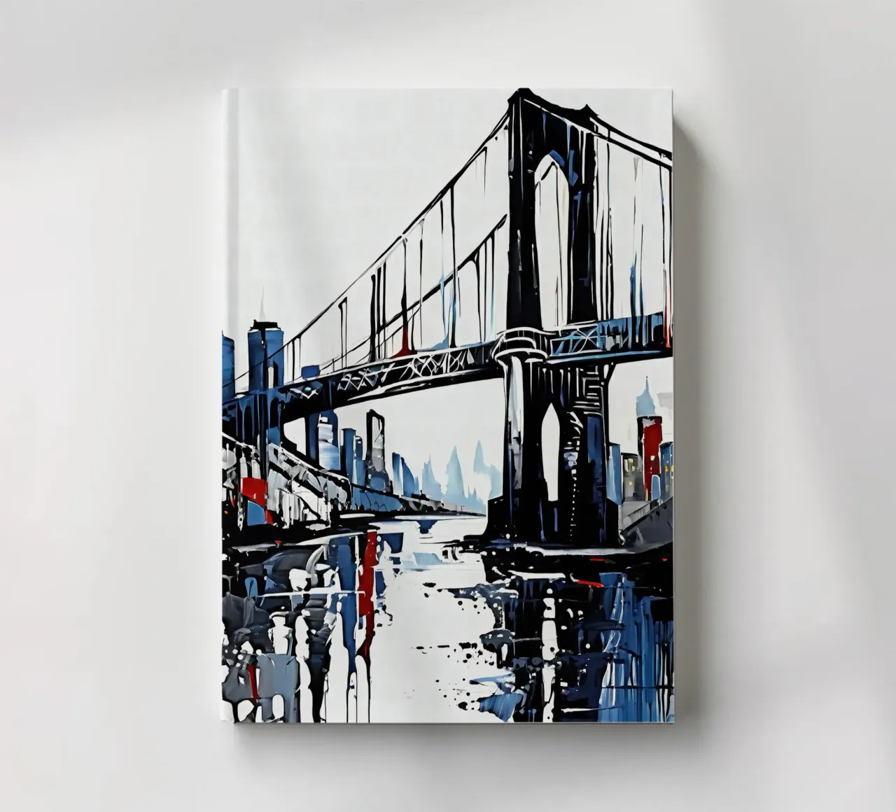 Skyline with bridge_5 notebook by Fantasie & Mystikwelten by LK