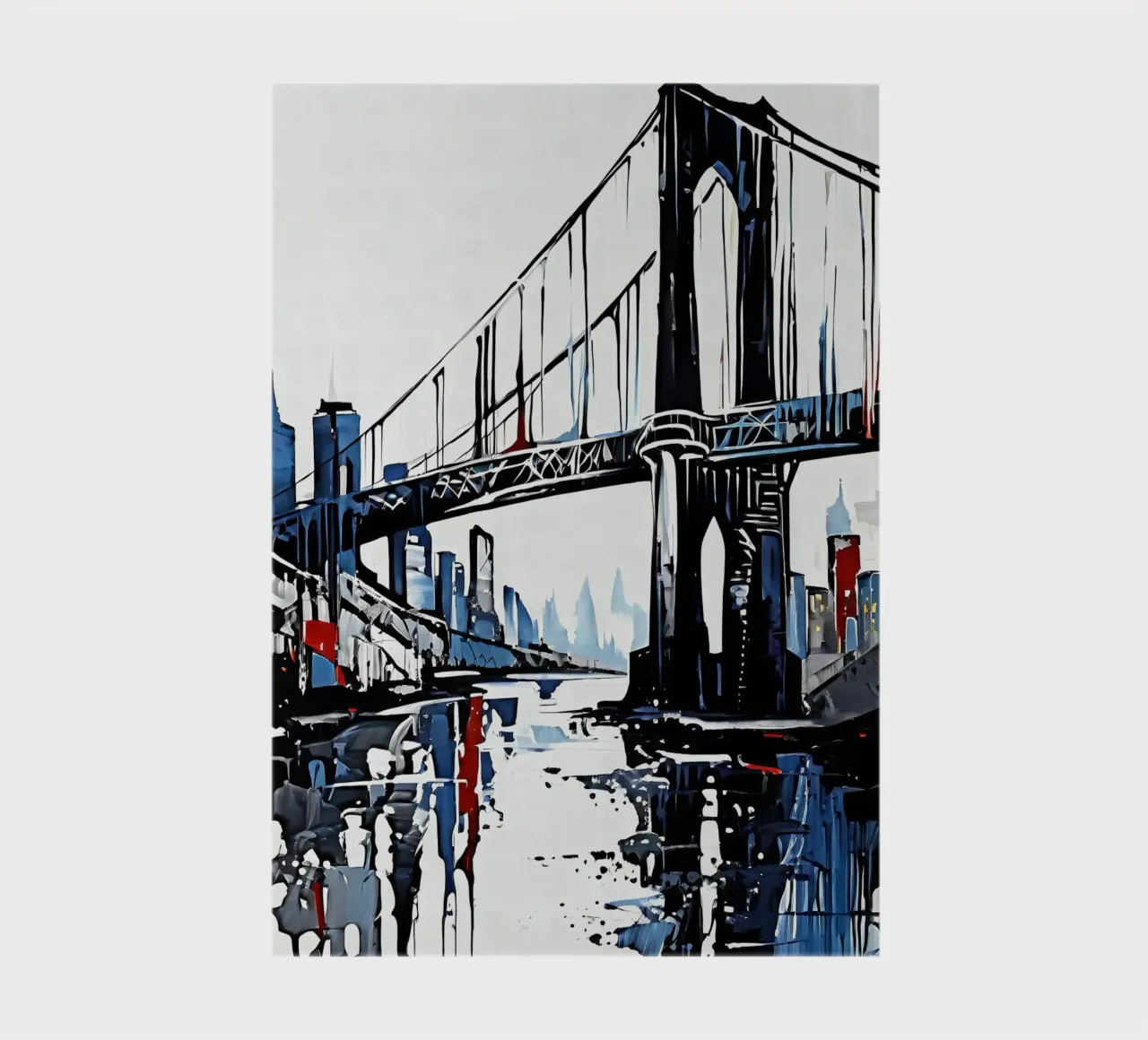 Skyline with bridge_5 notebook by Fantasie & Mystikwelten by LK