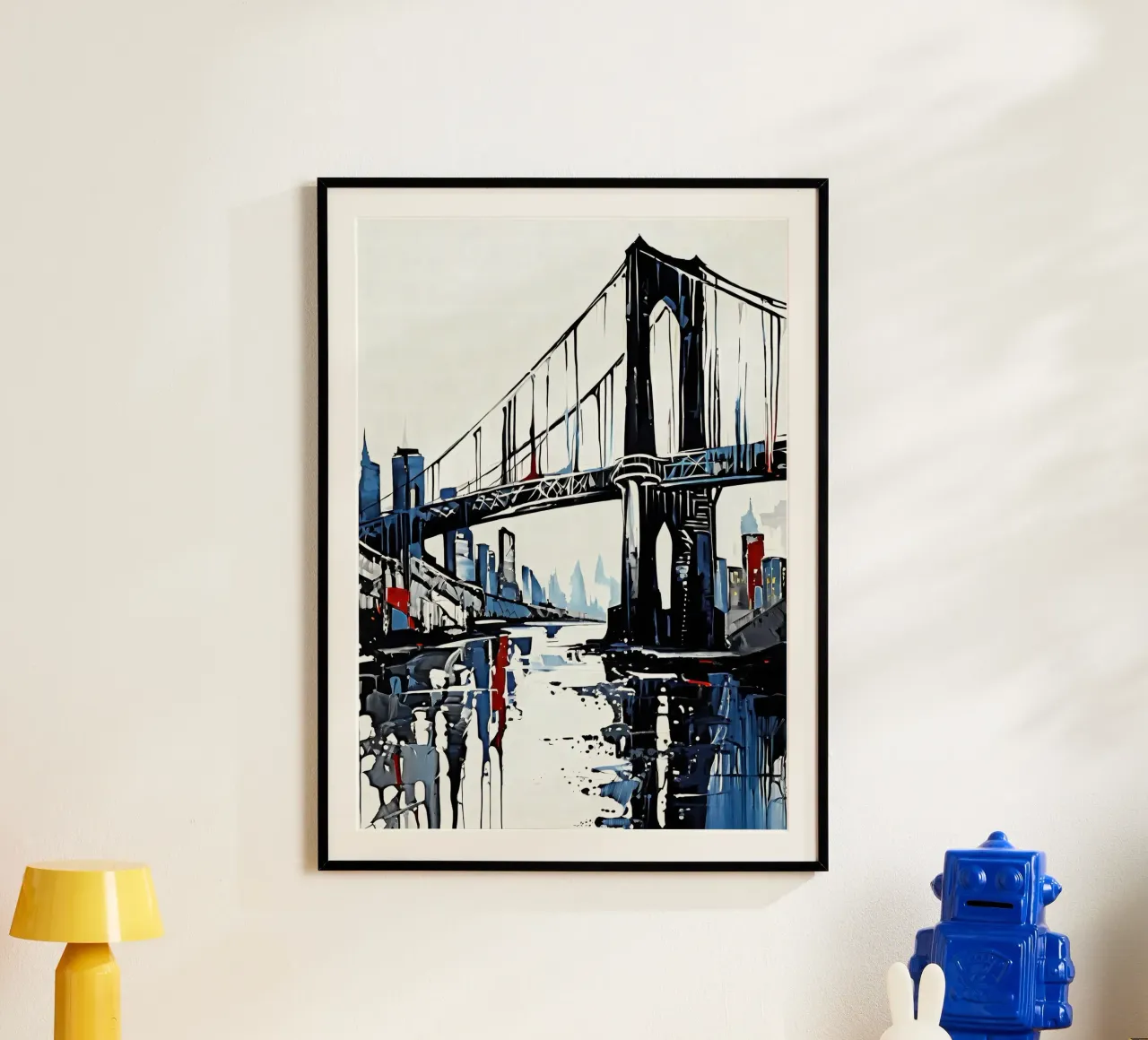 Skyline con ponte_5 poster da Fantasie & Mystikwelten by LK