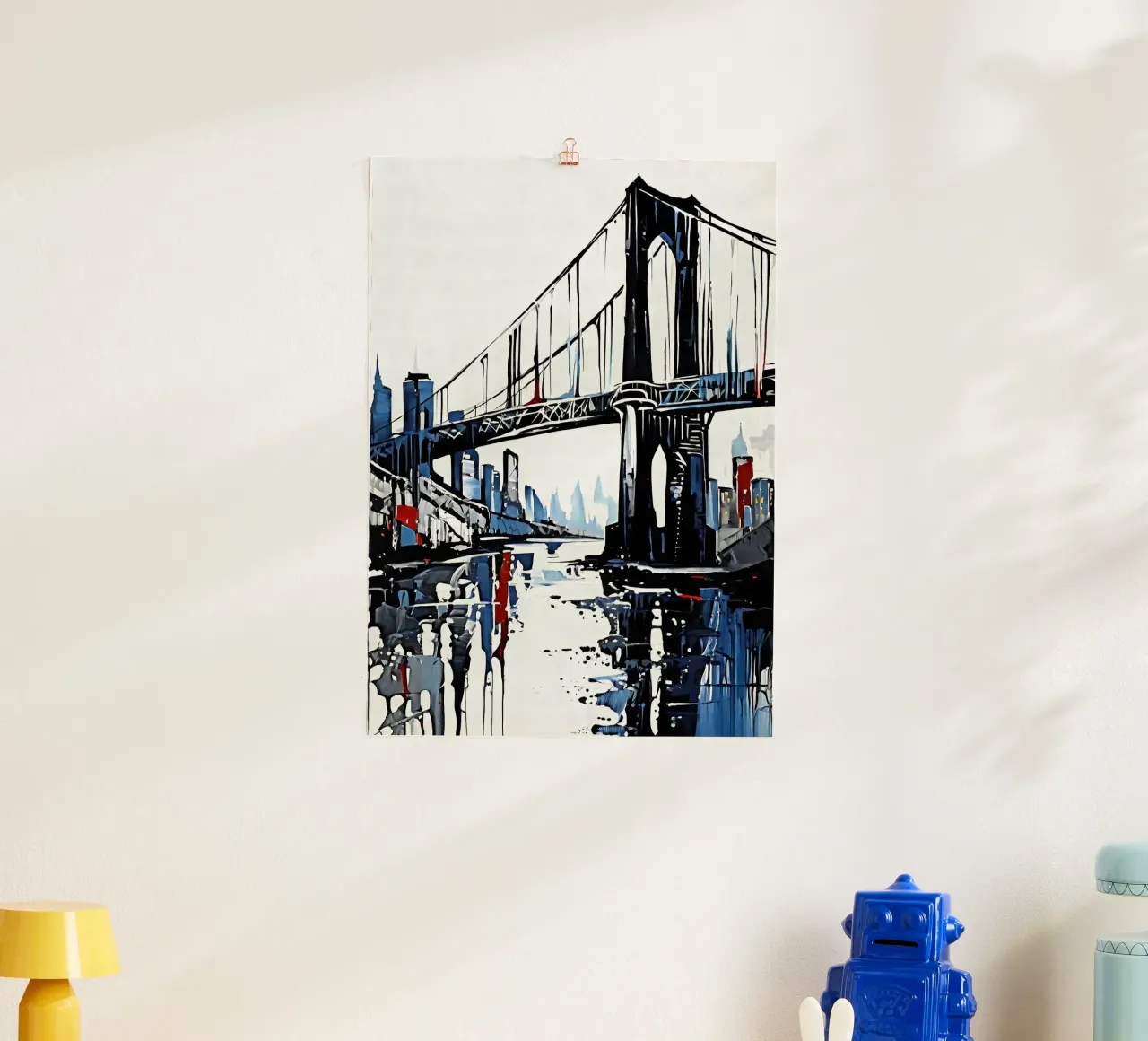 Skyline con ponte_5 poster da Fantasie & Mystikwelten by LK