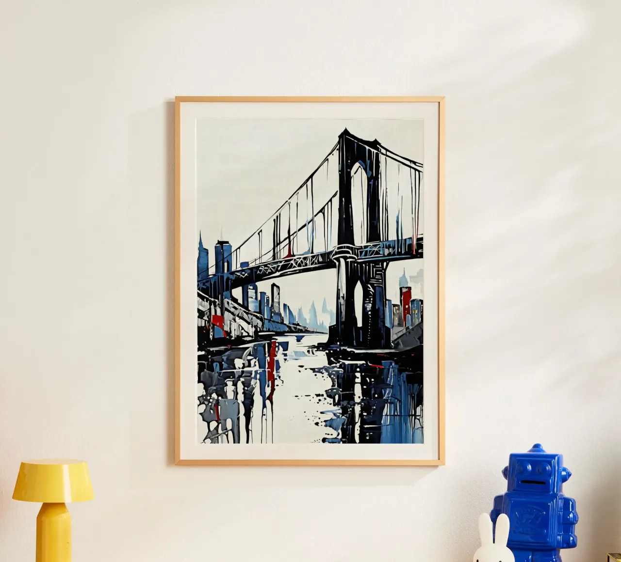 Skyline con ponte_5 poster da Fantasie & Mystikwelten by LK