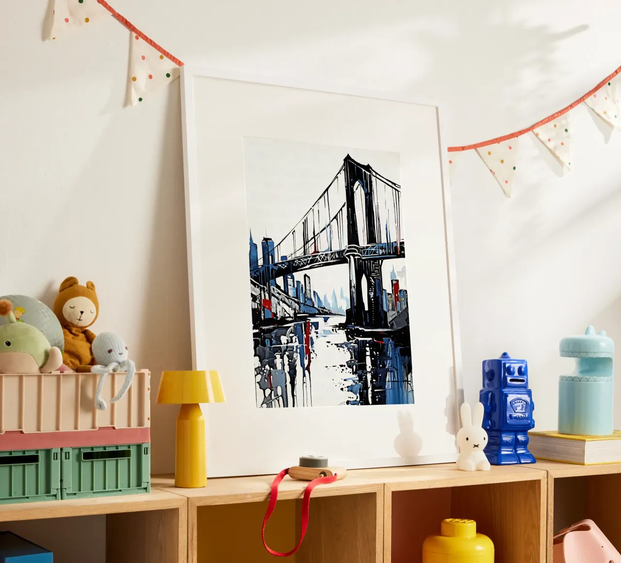 Skyline con ponte_5 poster da Fantasie & Mystikwelten by LK