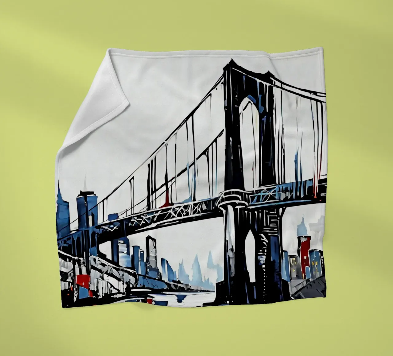 Skyline con ponte_5 coperta in pile da Fantasie & Mystikwelten by LK
