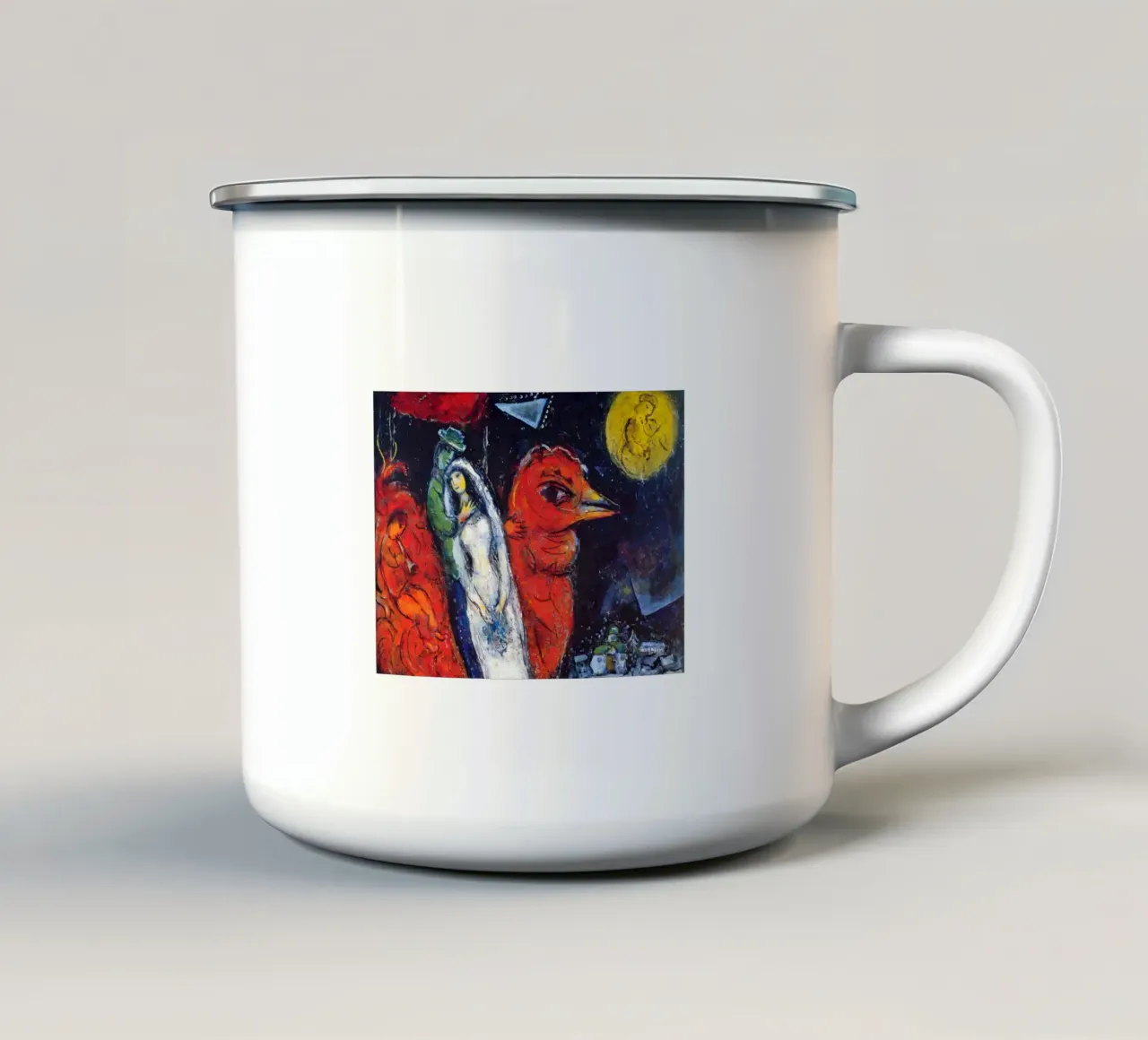 Collezione d'arte di Marc Chagall tazza in smalto da Cindy Cronin