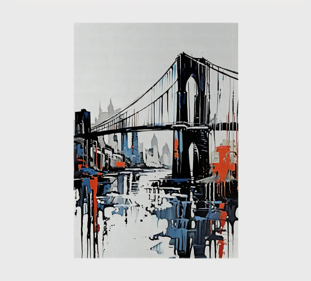 Skyline with bridge_6 notebook by Fantasie & Mystikwelten by LK