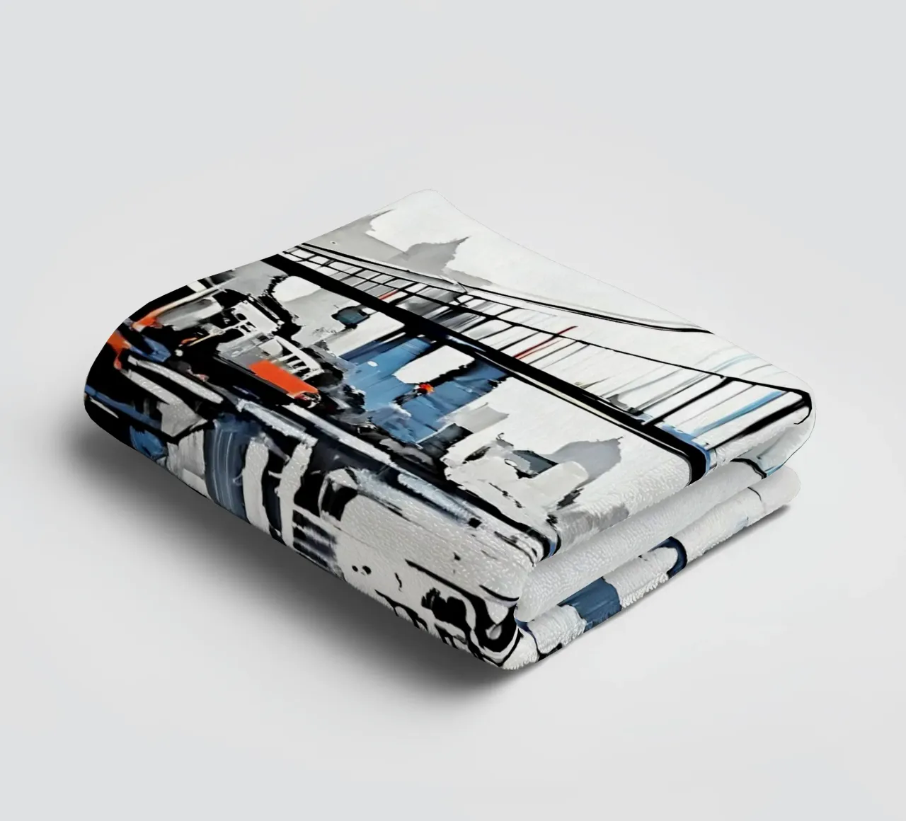 Skyline with bridge_6 towel by Fantasie & Mystikwelten by LK
