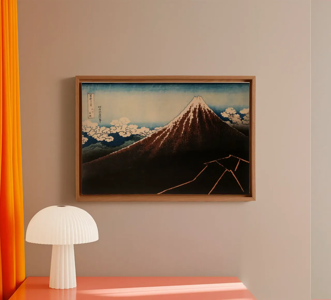 Thunderstorm Beneath the Summit canvas with Floater frame by Yorke Studio
