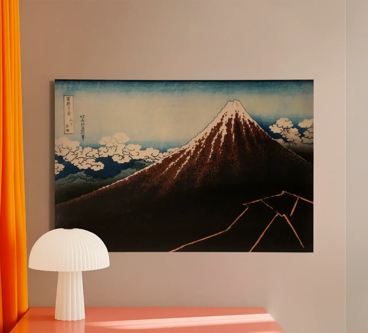 Thunderstorm Beneath the Summit canvas with Floater frame by Yorke Studio