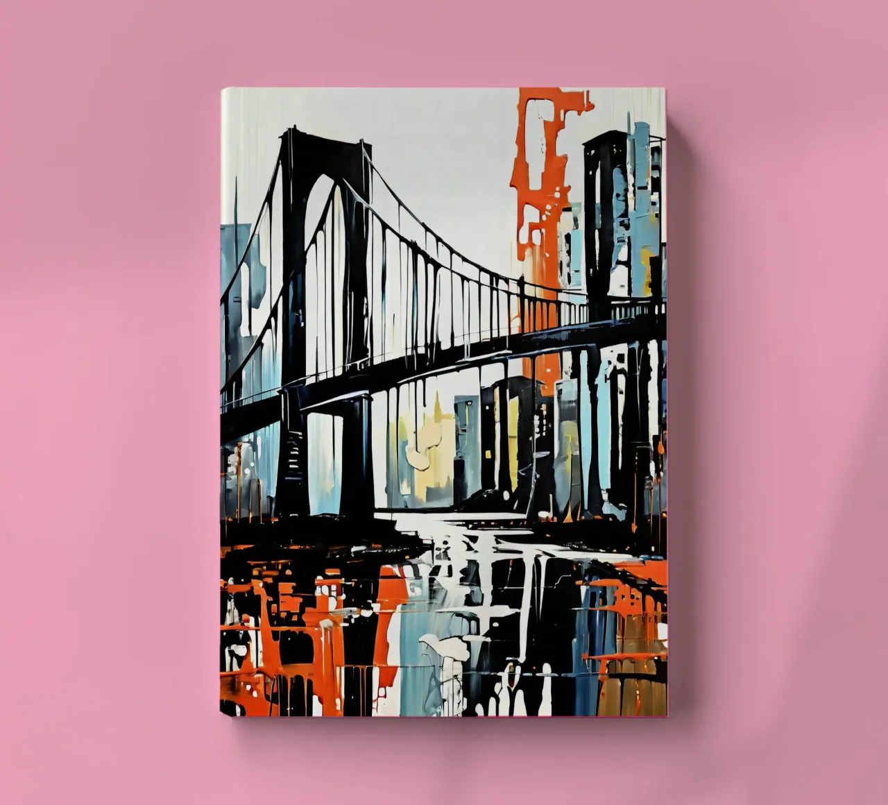 Skyline with bridge_7 notebook by Fantasie & Mystikwelten by LK