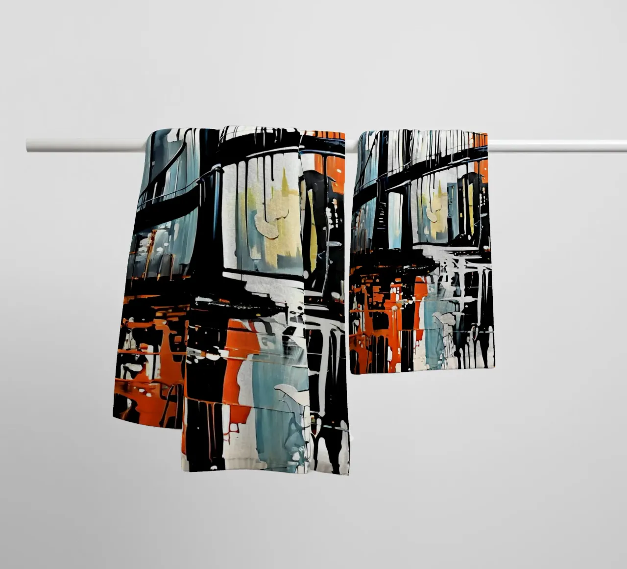 Skyline with bridge_7 towel by Fantasie & Mystikwelten by LK