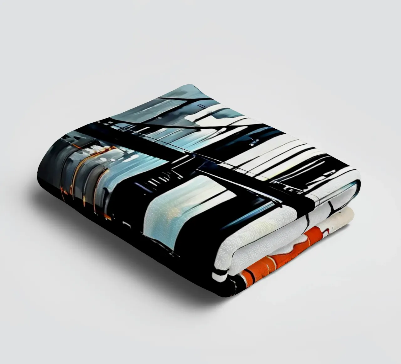 Skyline with bridge_7 towel by Fantasie & Mystikwelten by LK