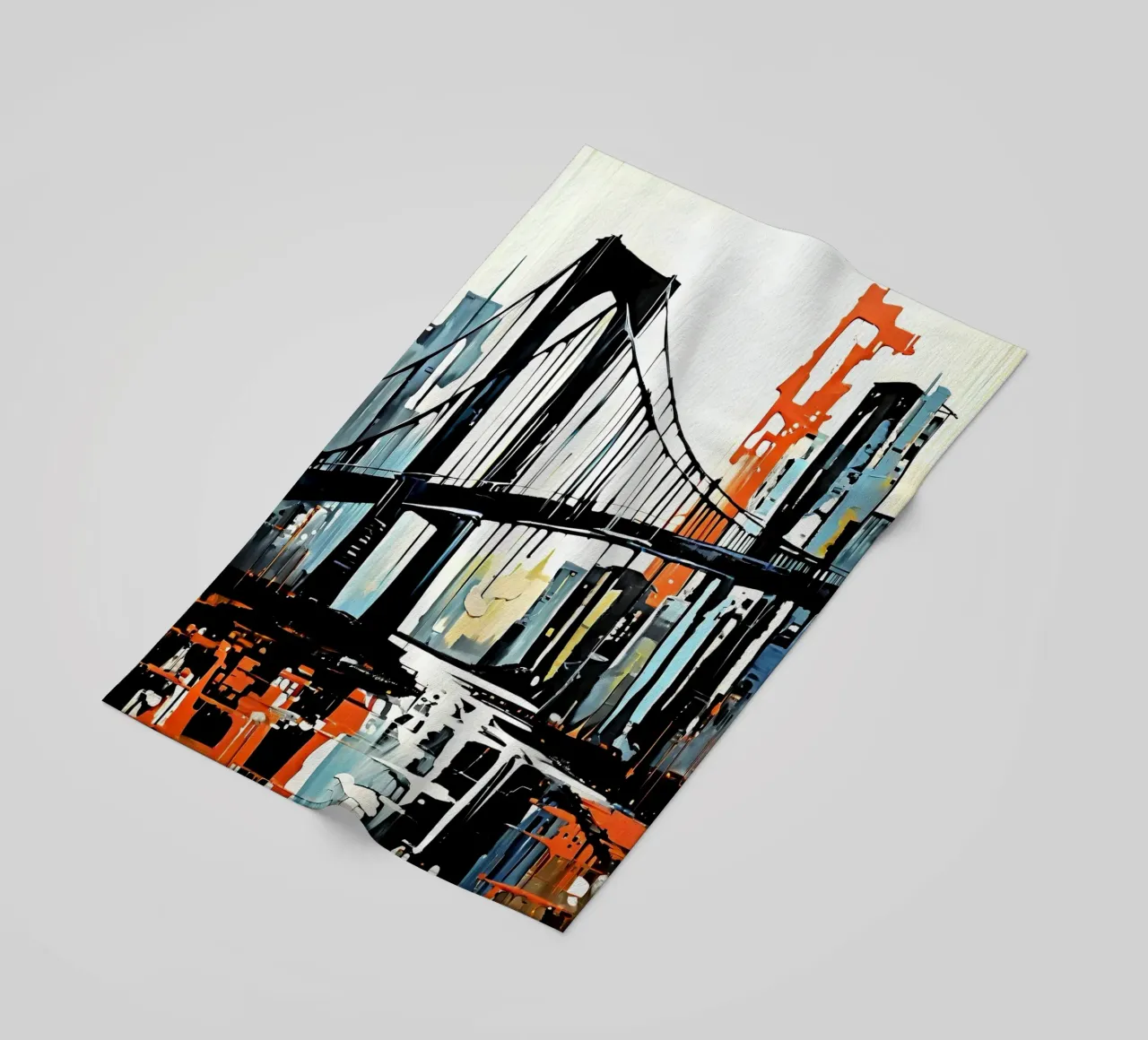 Skyline con ponte_7 telo mare da Fantasie & Mystikwelten by LK