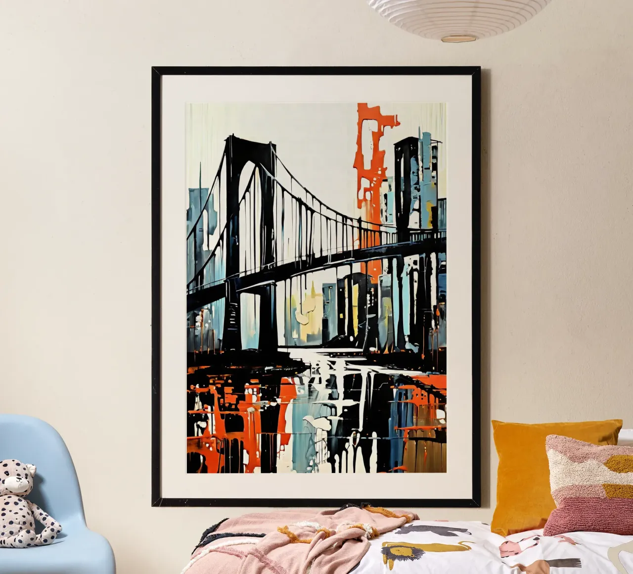 Skyline con ponte_7 poster da Fantasie & Mystikwelten by LK