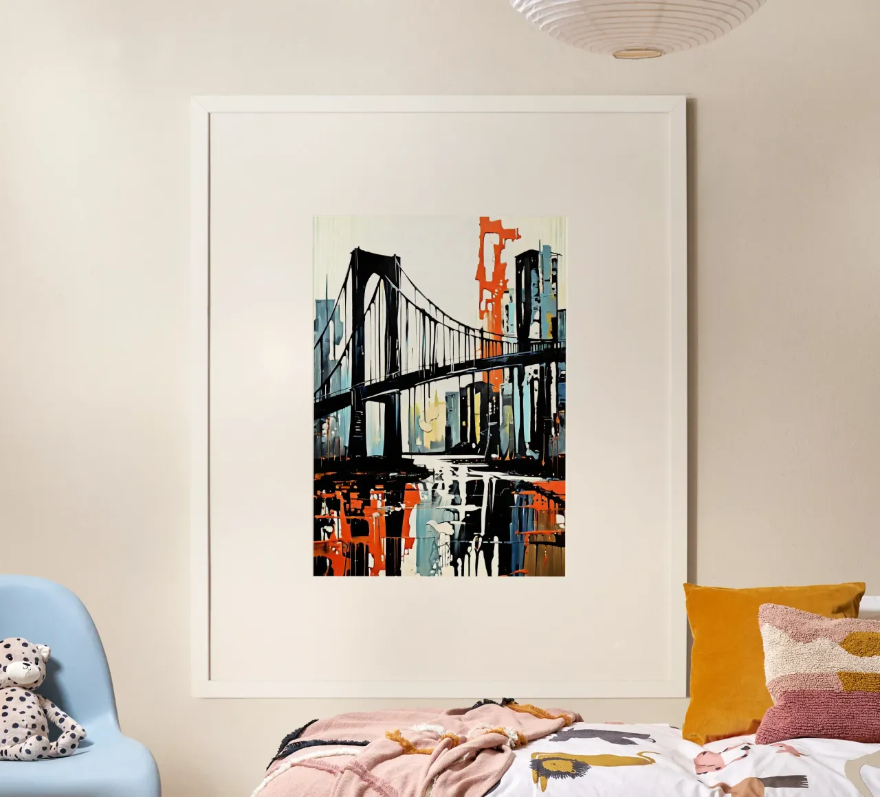 Skyline con ponte_7 poster da Fantasie & Mystikwelten by LK