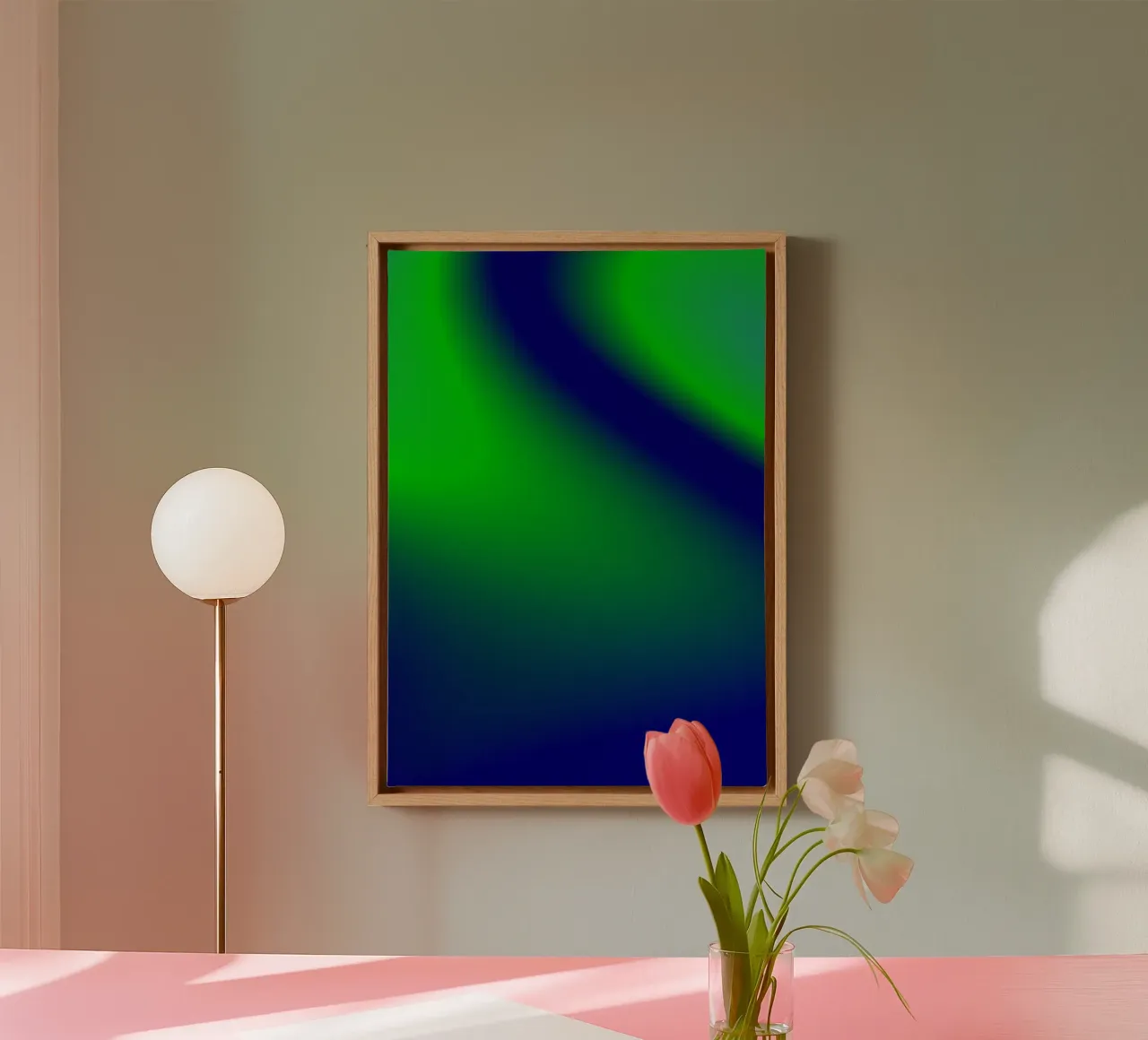 NEXT LEVEL - U ARE READY. 💚 canvas met Baklijst van ÂME LIBRE STUDIO