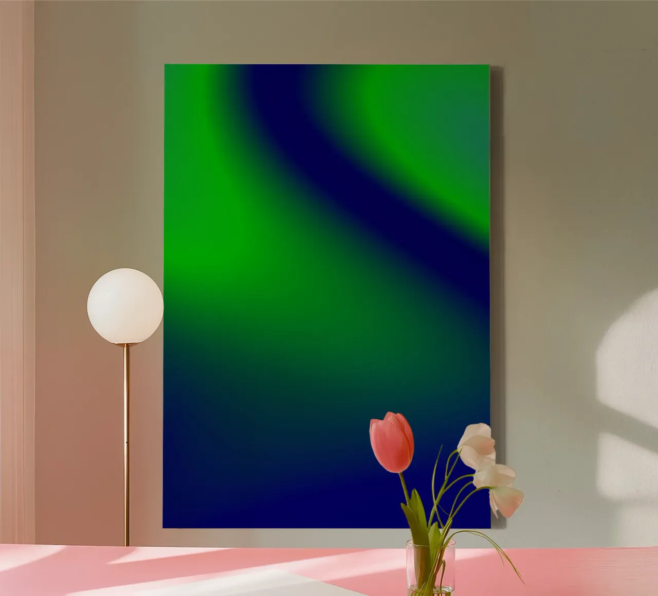 NEXT LEVEL - U ARE READY. 💚 canvas met Baklijst van ÂME LIBRE STUDIO