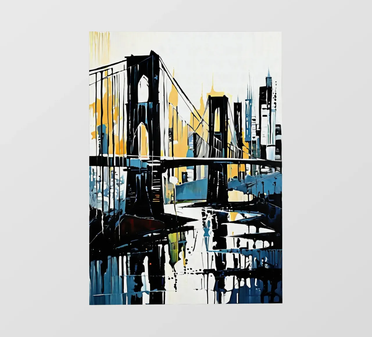 Skyline con ponte_8 pellicola backlit da Fantasie & Mystikwelten by LK