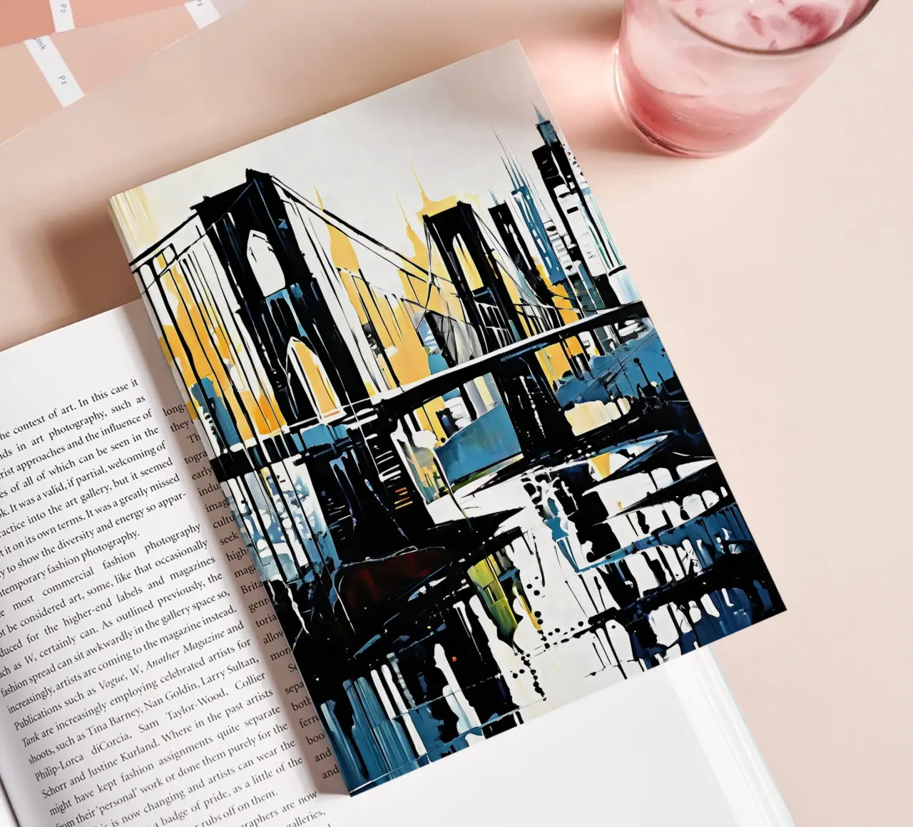 Skyline with bridge_8 notebook by Fantasie & Mystikwelten by LK