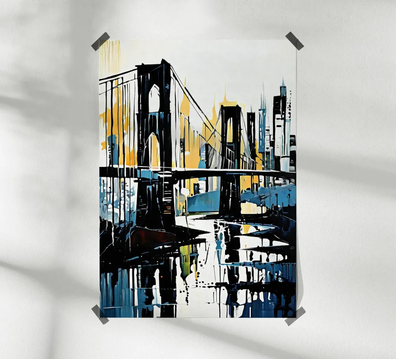 Skyline con ponte_8 poster da Fantasie & Mystikwelten by LK