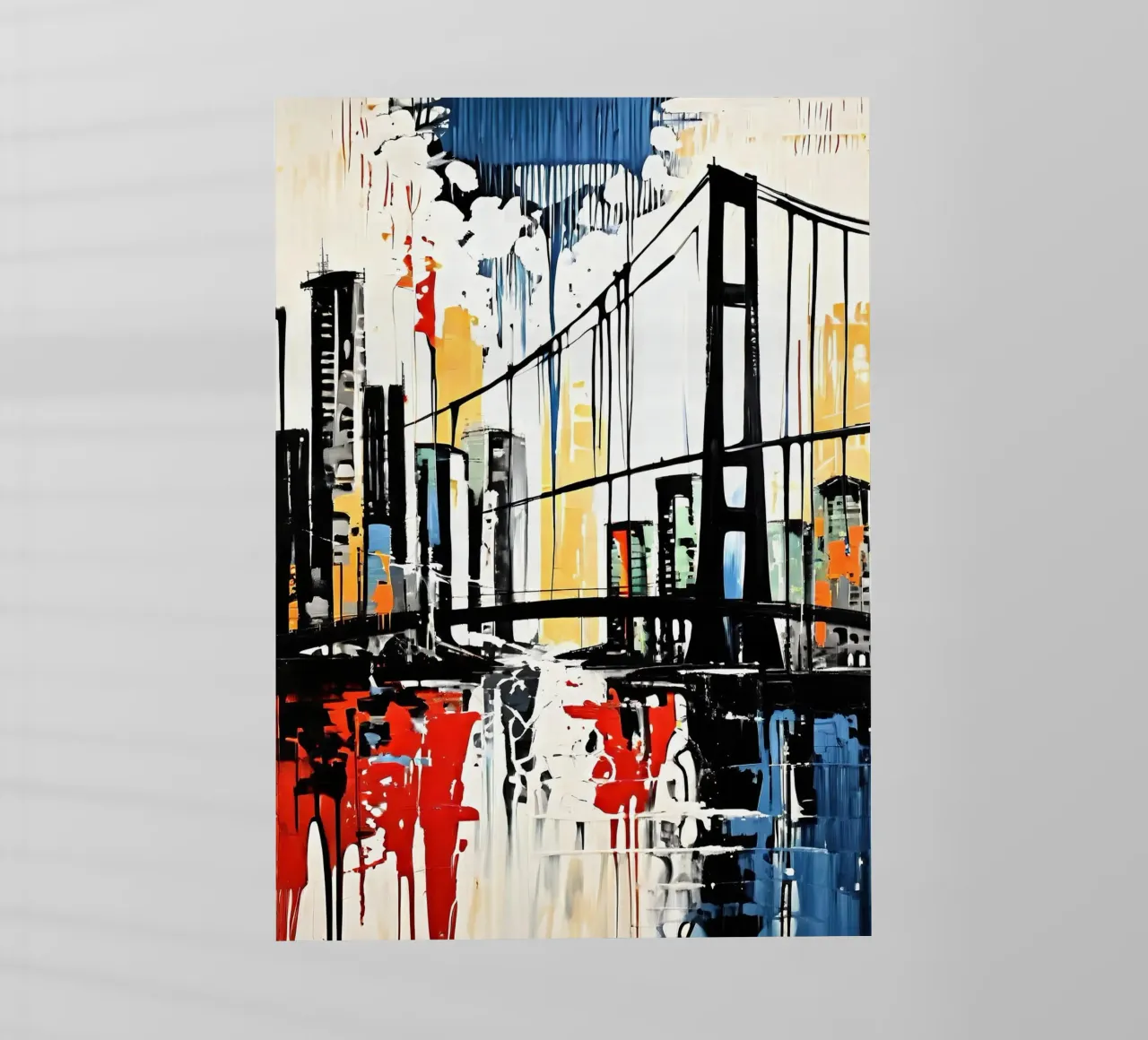 Skyline con ponte_9 pellicola backlit da Fantasie & Mystikwelten by LK