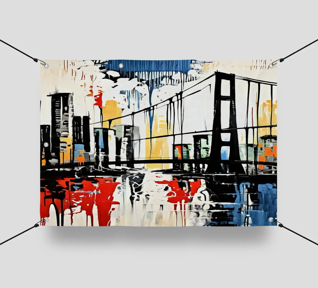 Skyline con ponte_9 telo in pvc da Fantasie & Mystikwelten by LK