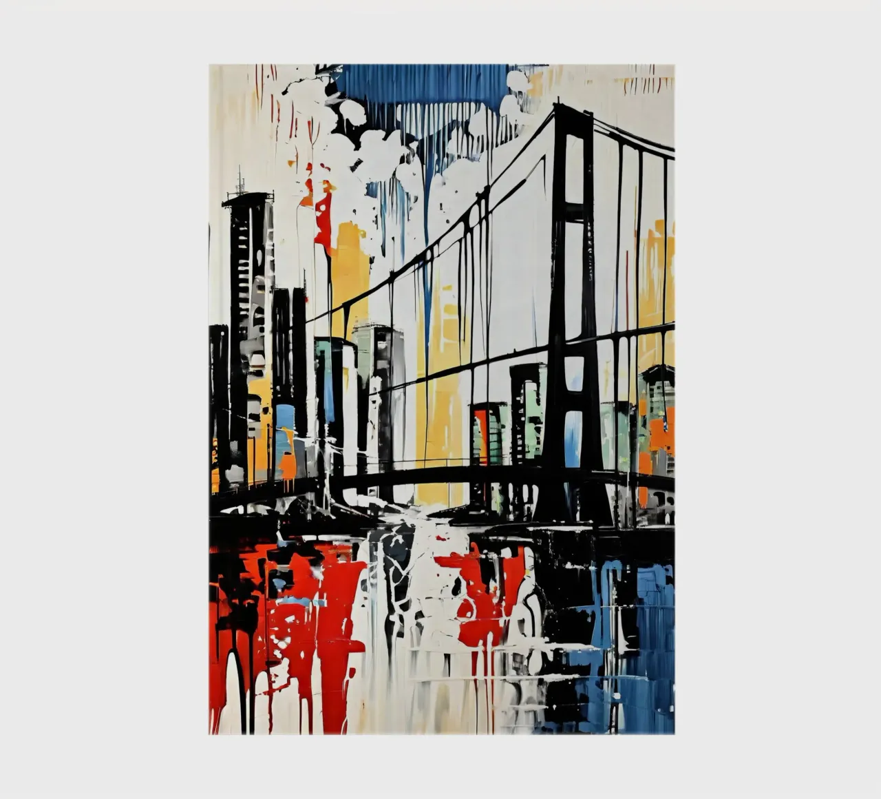 Skyline with bridge_9 notebook by Fantasie & Mystikwelten by LK