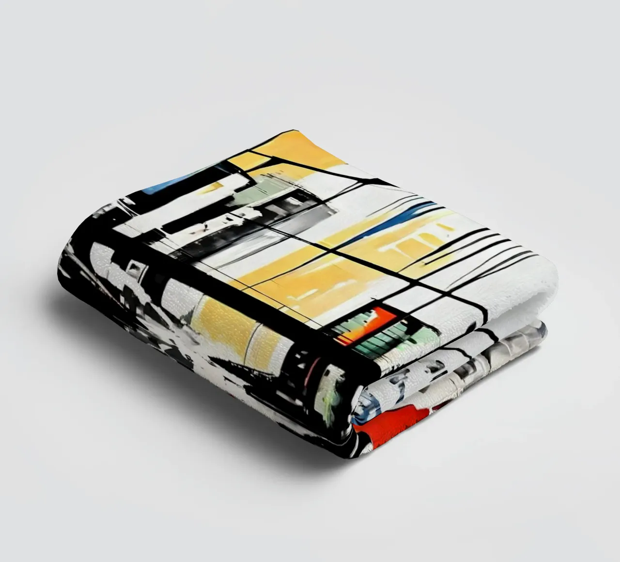 Skyline with bridge_9 towel by Fantasie & Mystikwelten by LK